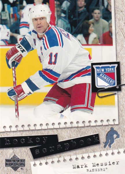 insert karta MARK MESSIER 05-06 UD Hockey Scrapbook číslo HS11